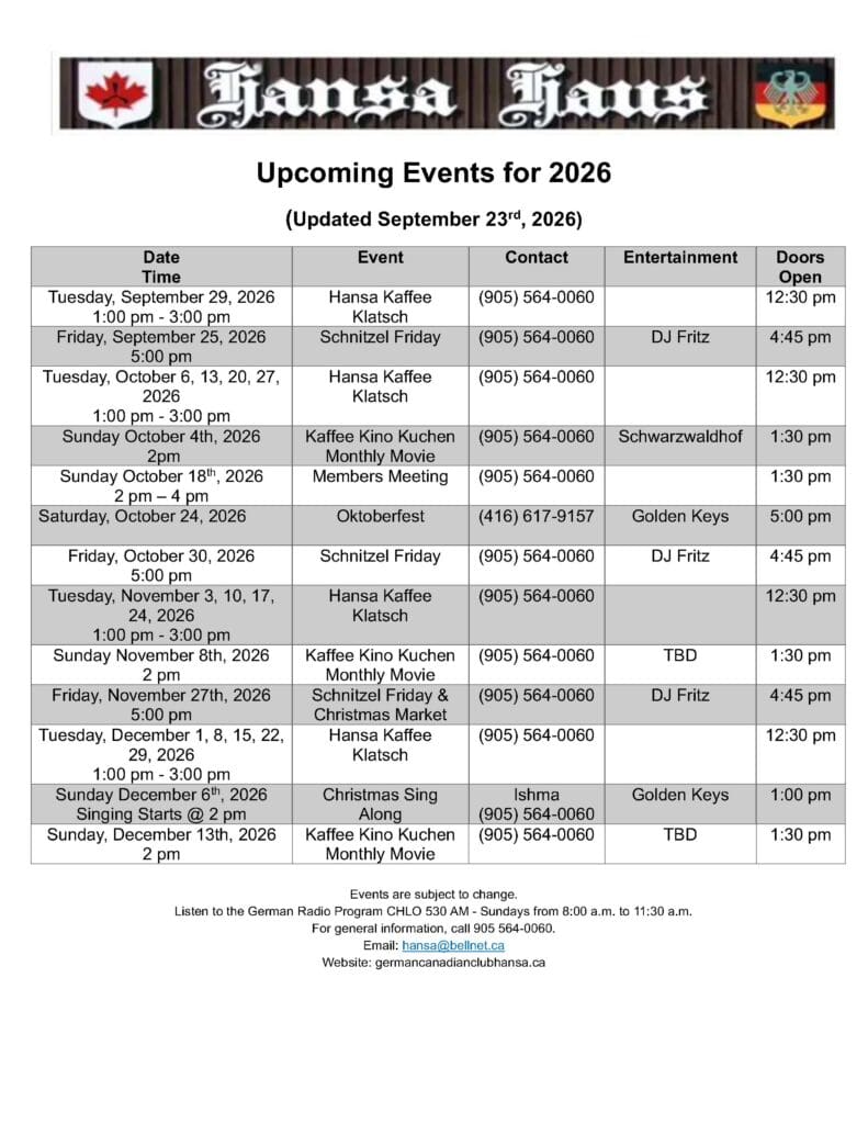 HH EVENTS SEPT 23